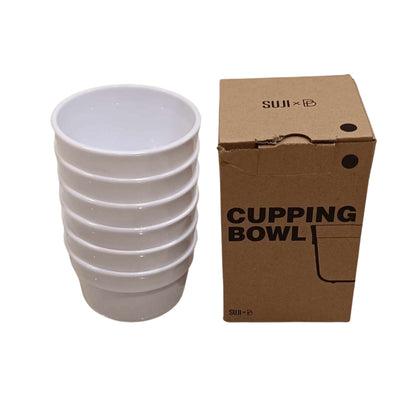 SUJI Handcrafted Plastic Coffee Cupping Bowl | 6 CUPS PER SET