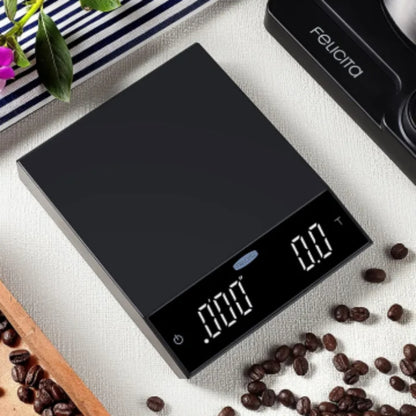 FELICITA Incline Drip Coffee Scale | With Timer Bluetooth Smart Espresso Electronic Coffee Scale