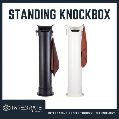 Standing Knock Box | Large Capacity Coffee Bin | Knock Bucket Tall with cloth Knockbox High Quality