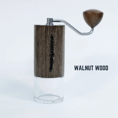 New MISCHIEF M40 in Wood tone | Manual Coffee Hand Grinder | Red Axle