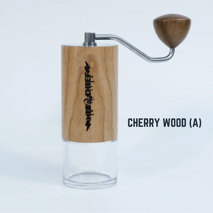 New MISCHIEF M40 in Wood tone | Manual Coffee Hand Grinder | Red Axle