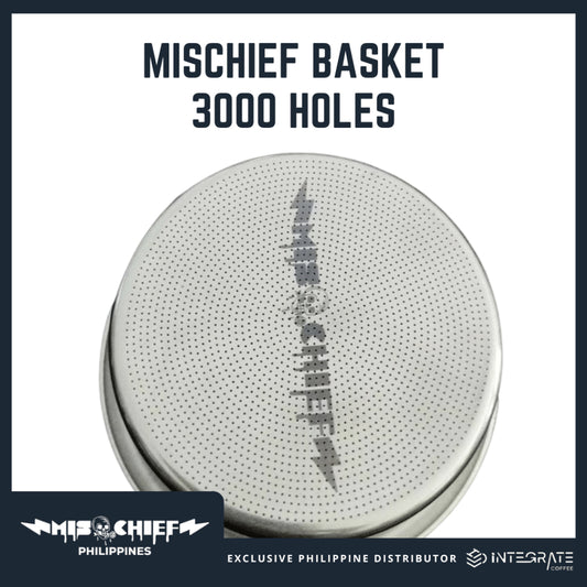 MISCHIEF Espresso Basket 3,000 holes| High precision laser cut | High-Extraction Coffee Basket