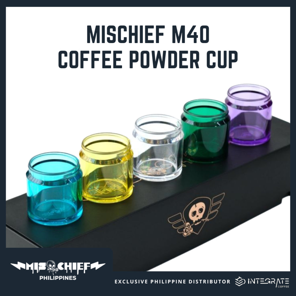 Coffee Powder Cup MISCHIEF M40 C40 Grinder | High Quality Coffee Jars | Multi-color Polycarbonate