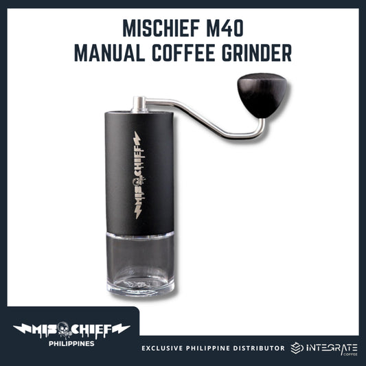 MISCHIEF M40 | High Quality Manual Coffee Grinder | Hand Grinder | Red Axle