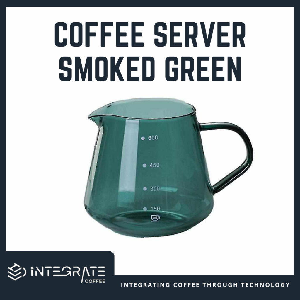 Coffee Server Smoked Green | 600ml Glass