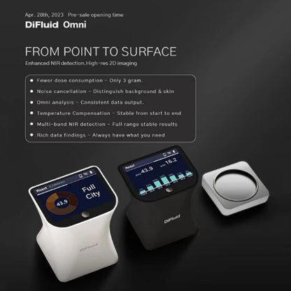 Difluid Omni Coffee Roast Color Meter Analyzer and Grind Size Analyzer